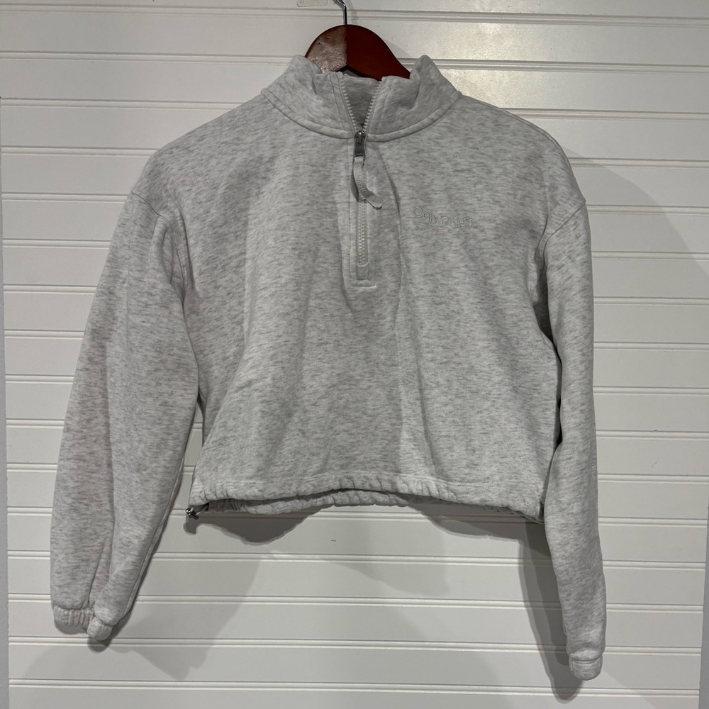 Calvin Klein Heather Gray Women's Cowl Neck Sweater